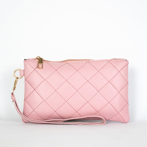 Rhombus Embroidery Accessories Pouch